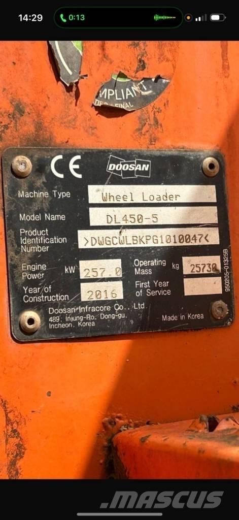 Doosan DL 450-5 Фронтальные погрузчики