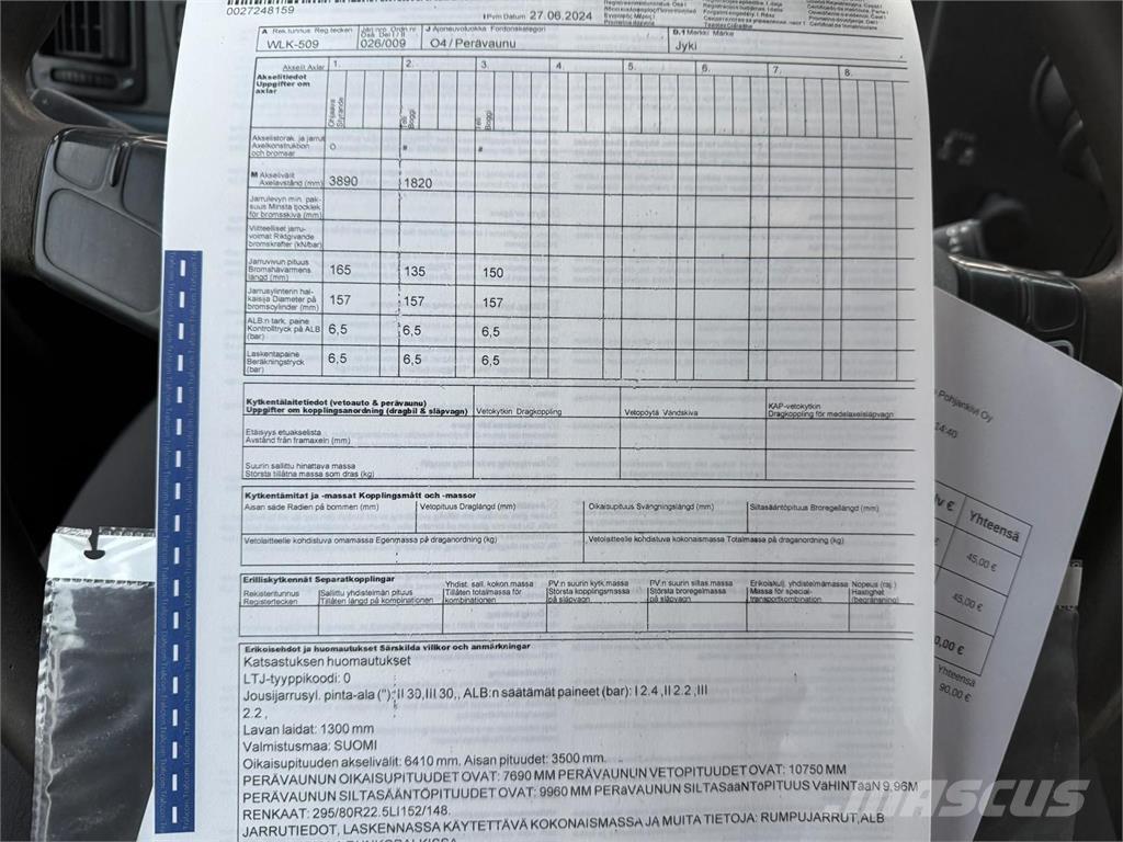 Jyki V 31-SL Прицепы-платформы/боковая разгрузка