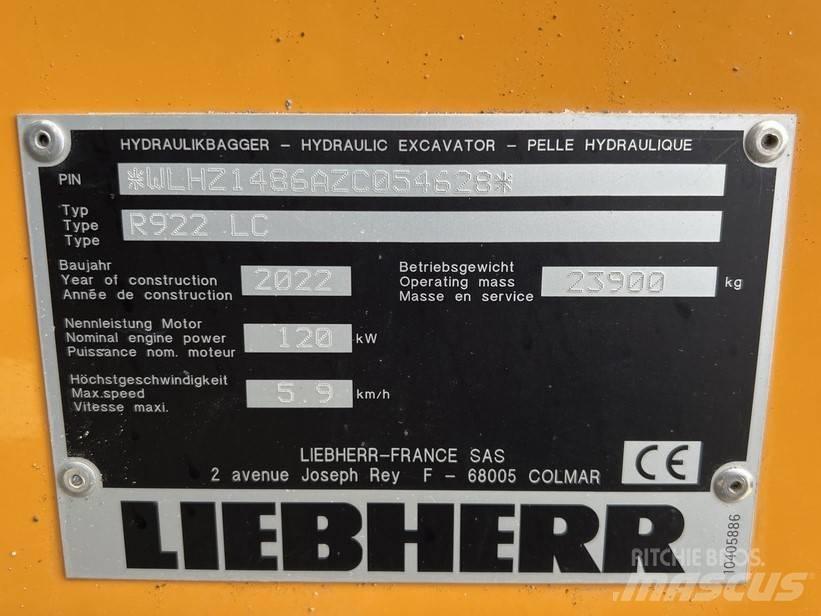 Liebherr R922 LC Гусеничные экскаваторы