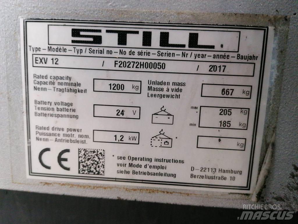 Still EXV12 Ручные штабелёры с электроподъёмом