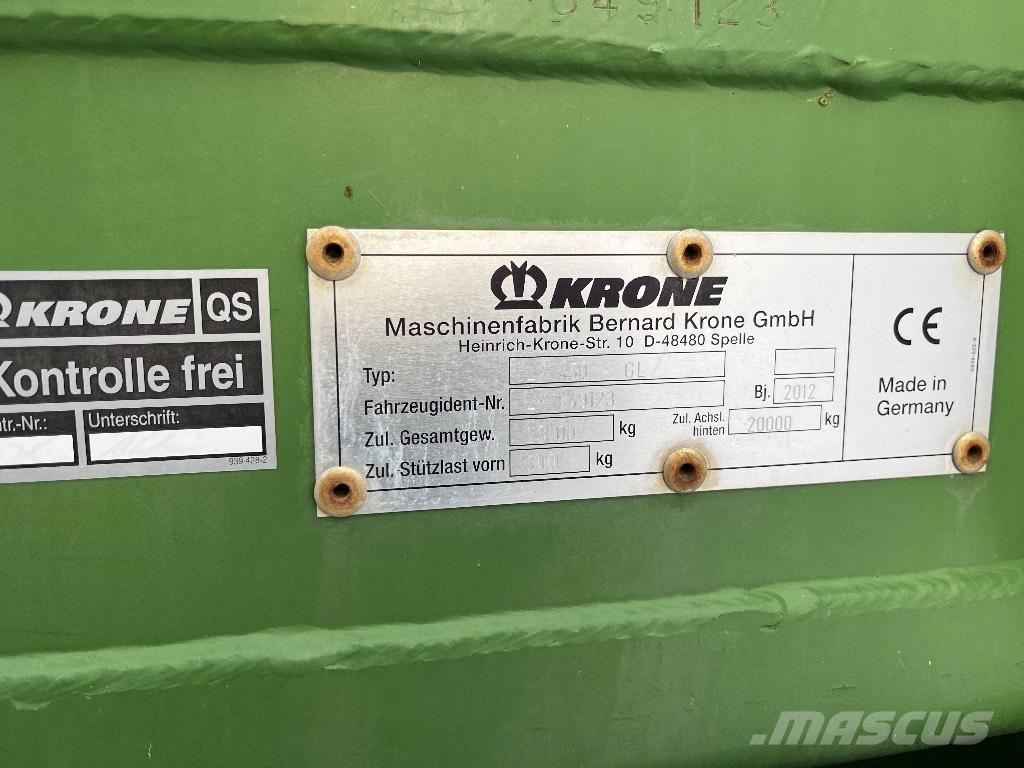 Krone ZX 450 GL Прицепы с самозагрузкой