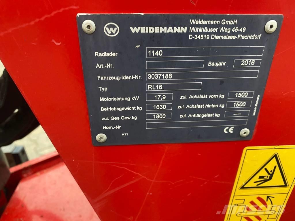 Weidemann 1140 Фронтальные погрузчики