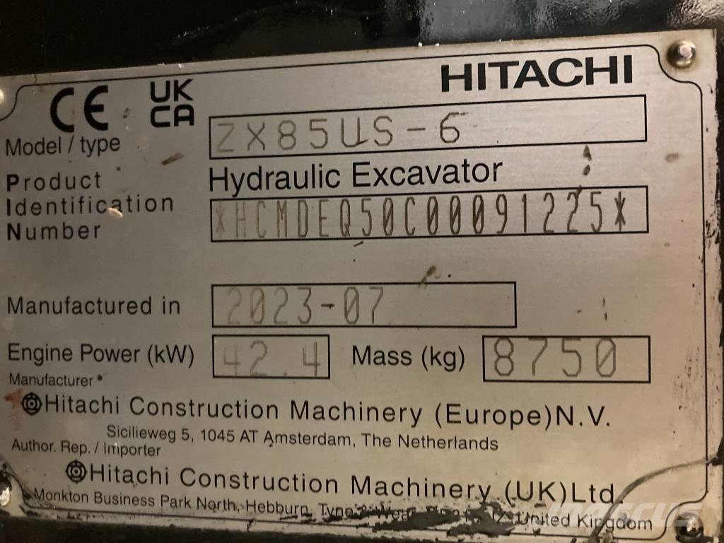 Hitachi ZX 85 US-6 Малые экскаваторы 7т-12т