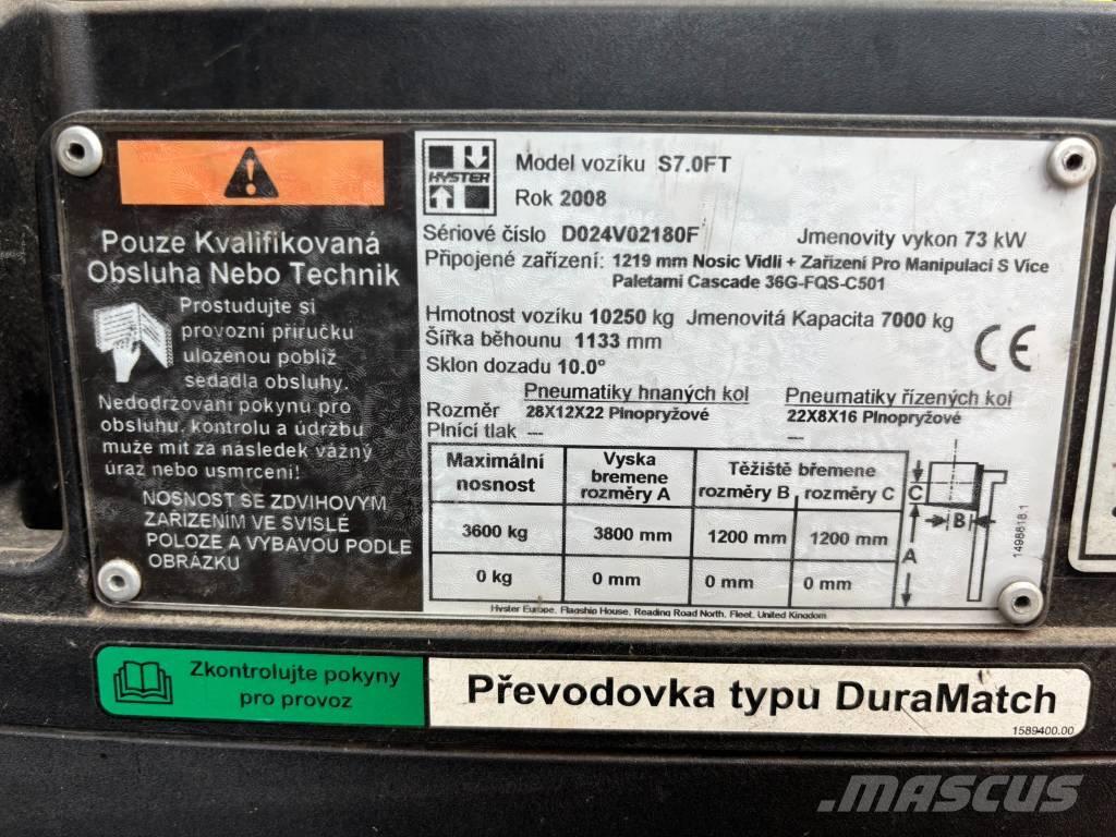 Hyster S 70 FT Газовые погрузчики
