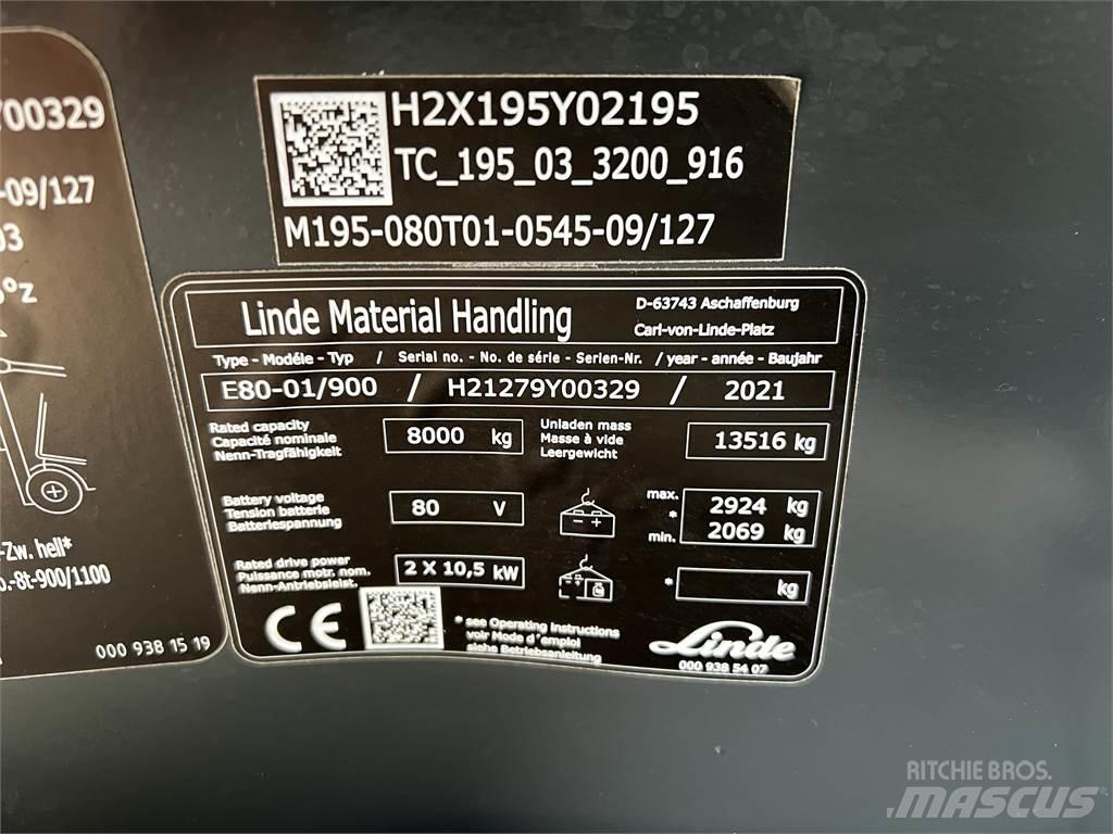 Linde E80/900 Электропогрузчики