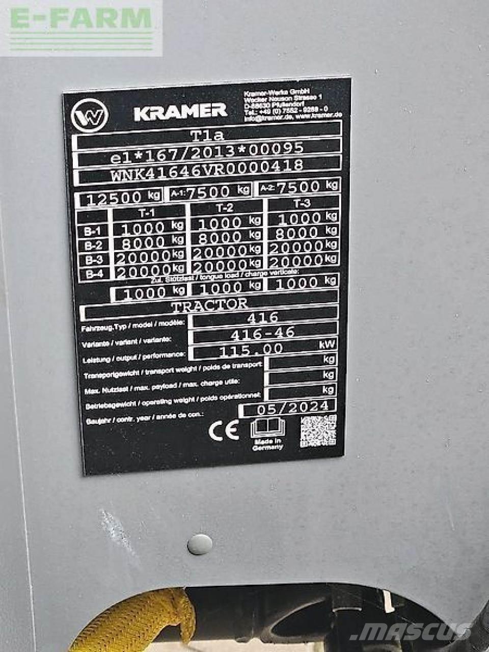 Kramer kt559 Сельскохозяйственные телескопические погрузчики