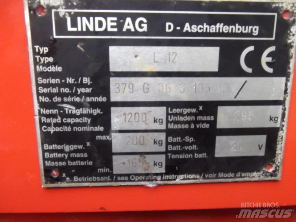 Linde L12 /379/ V-2097 Самоходные электроштабелёры
