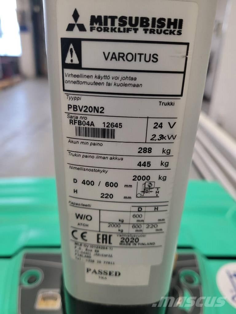 Mitsubishi PBV 20 N2 Самоходные электрические тележки