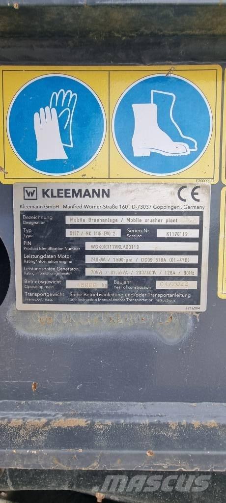 Kleemann MC110i Evo2 Дробилки