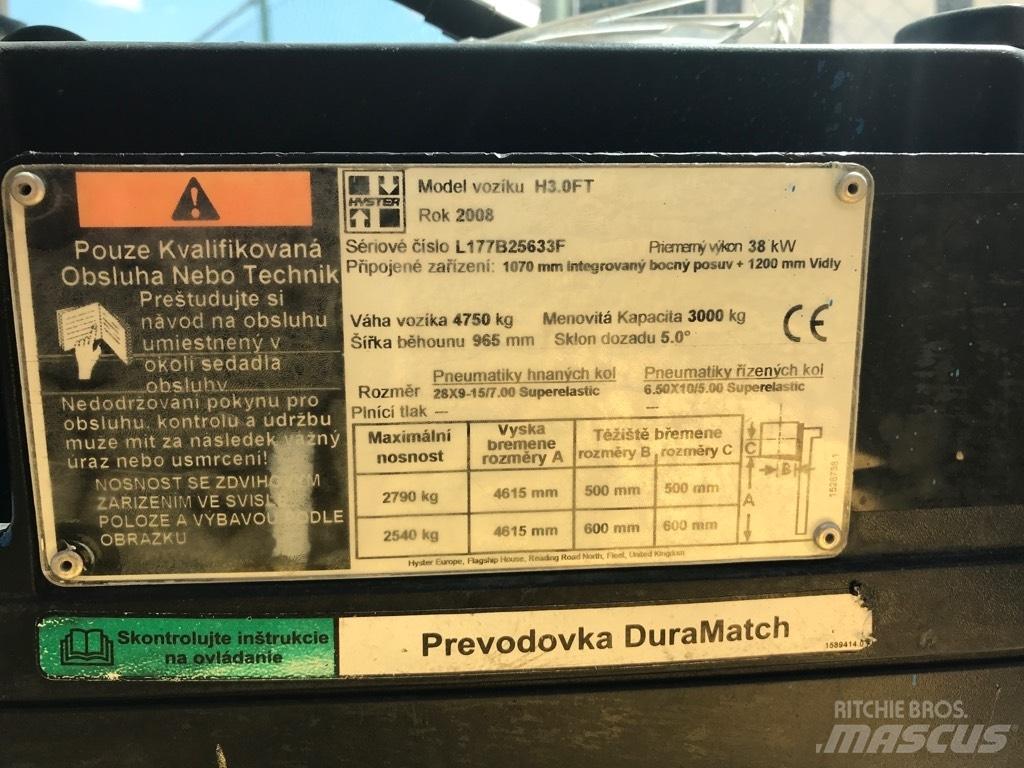 Hyster H 3.00 FT Газовые погрузчики