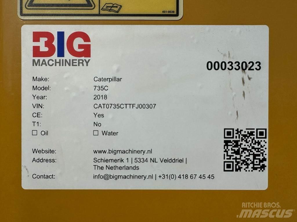 CAT 735C Шарнирно-сочленённые самосвалы