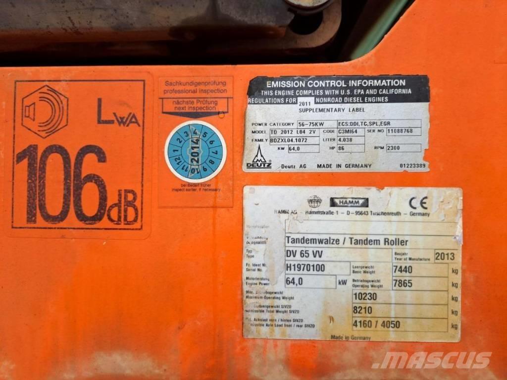 Hamm DV 65 VV Катки тротуарные