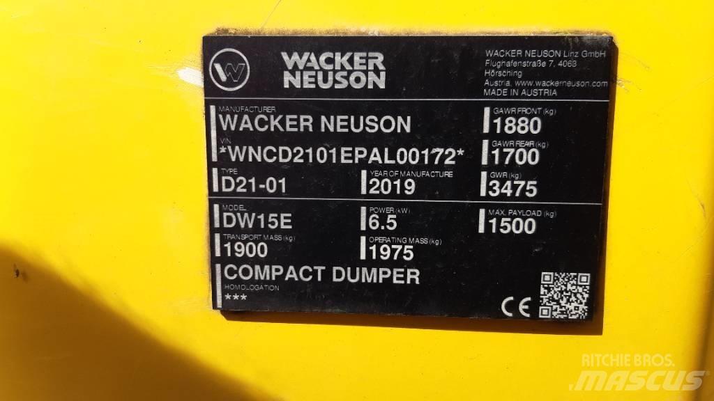 Wacker Neuson DW15e Мини-самосвалы