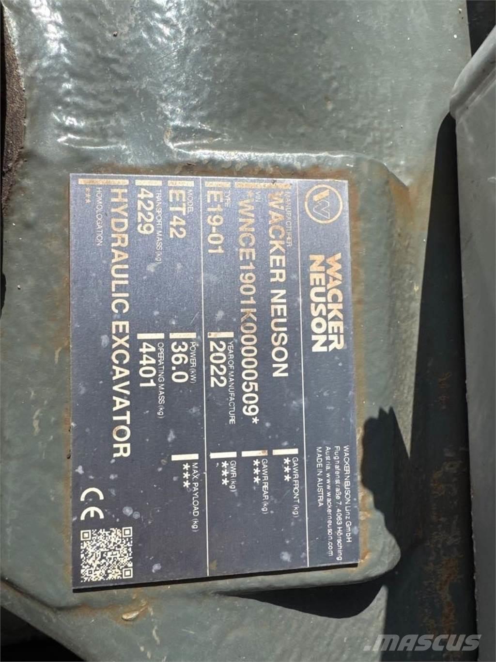 Wacker Neuson ET42 Гусеничные экскаваторы