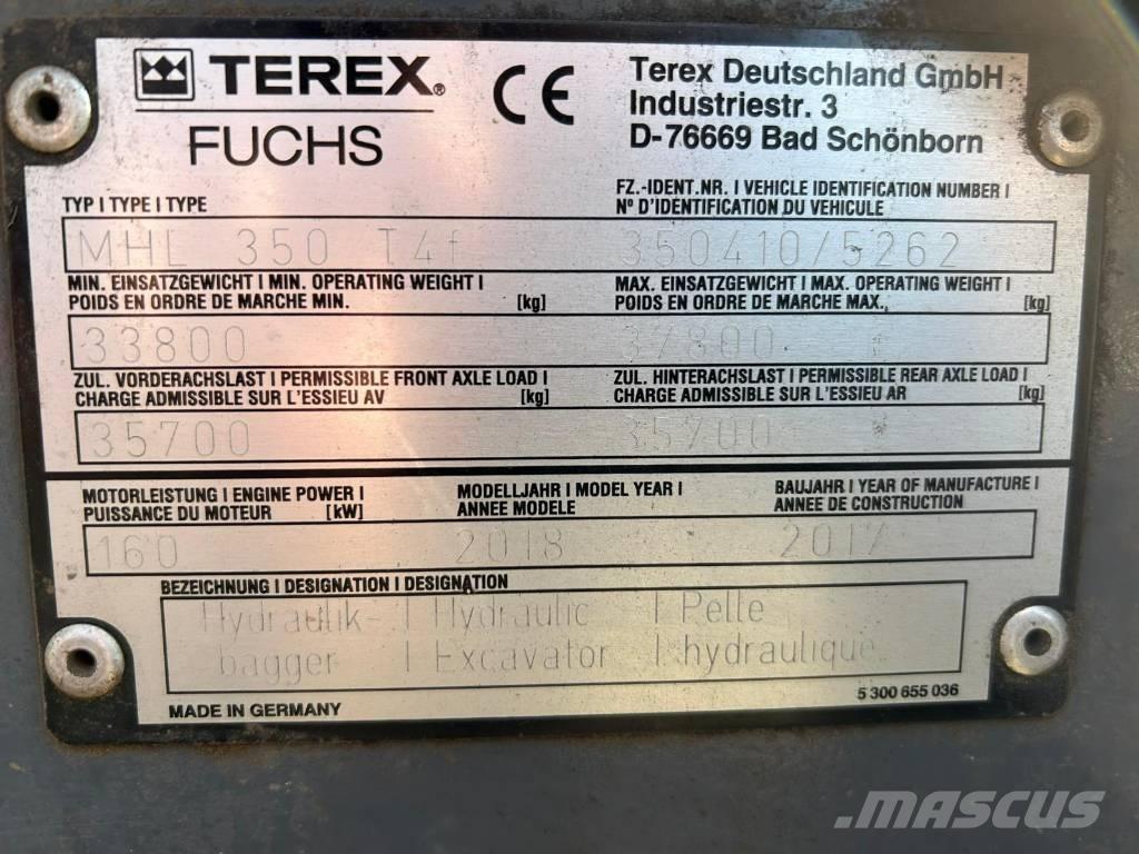 Fuchs MHL350F Перегружатели металлолома/промышленные погрузчики