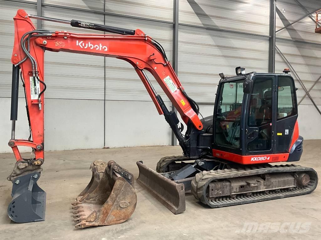 Kubota KX 080-4 Малые экскаваторы 7т-12т