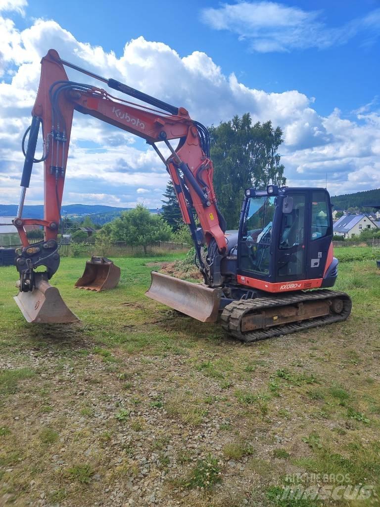 Kubota KX 080-4 Малые экскаваторы 7т-12т