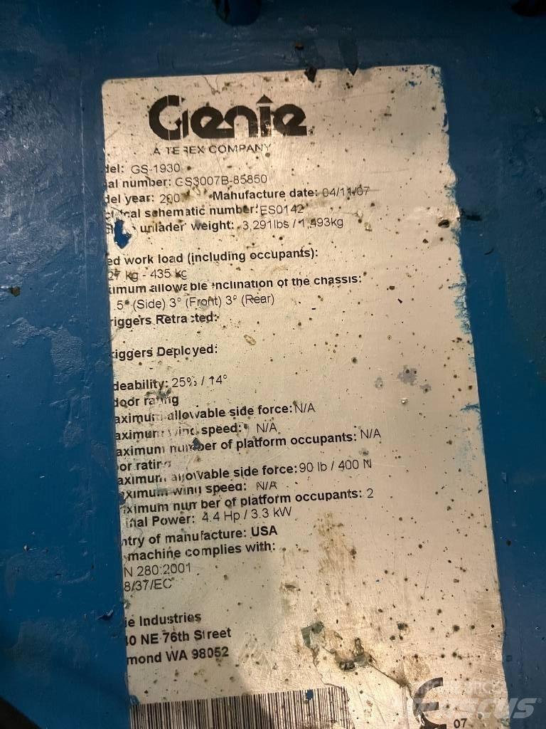 Genie GS 1930 Ножничные подъемники