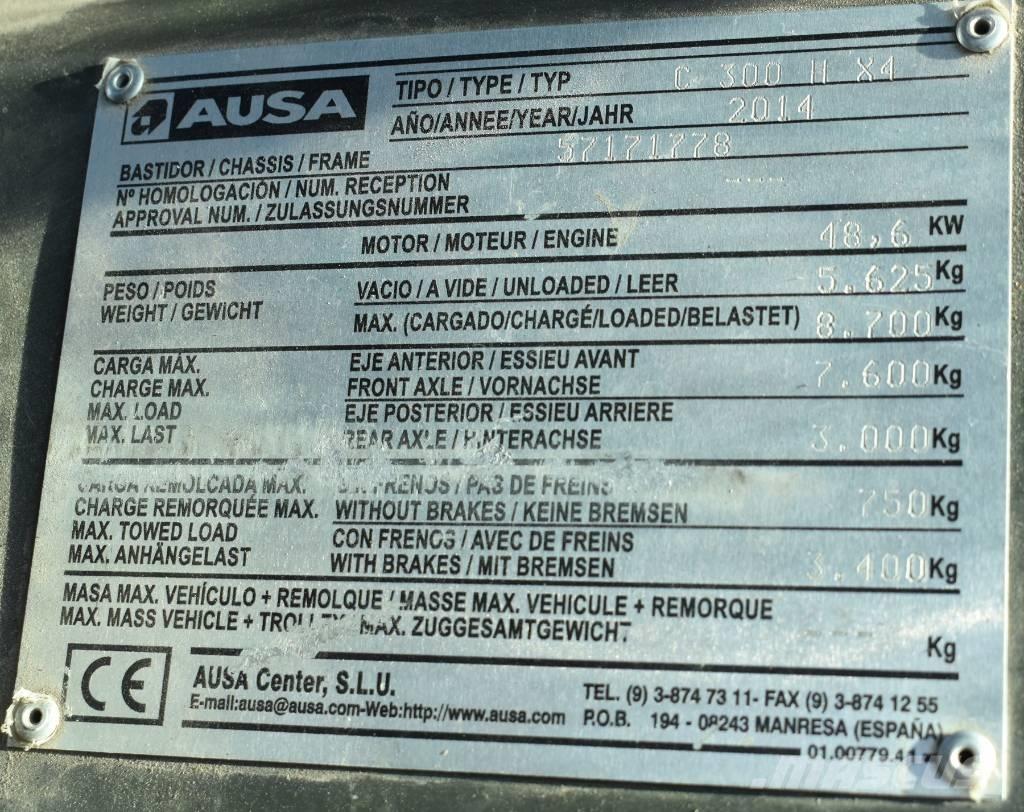 Ausa C 300 H X4 Внедорожные погрузчики