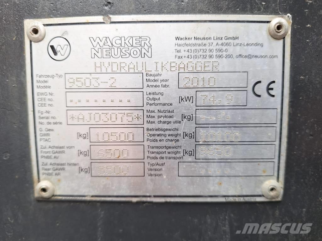 Wacker Neuson 9503-2 Колёсные экскаваторы
