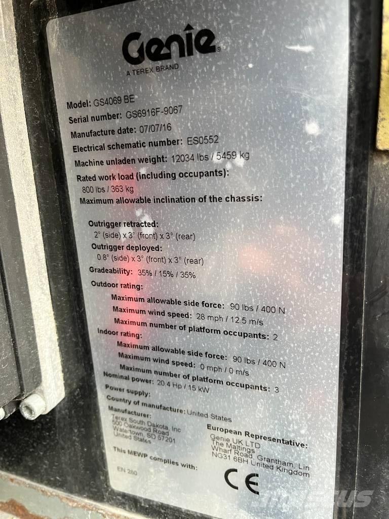Genie GS4069 BE Ножничные подъемники