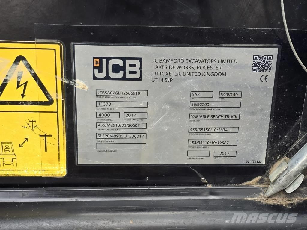 JCB 540-140 Телескопические погрузчики