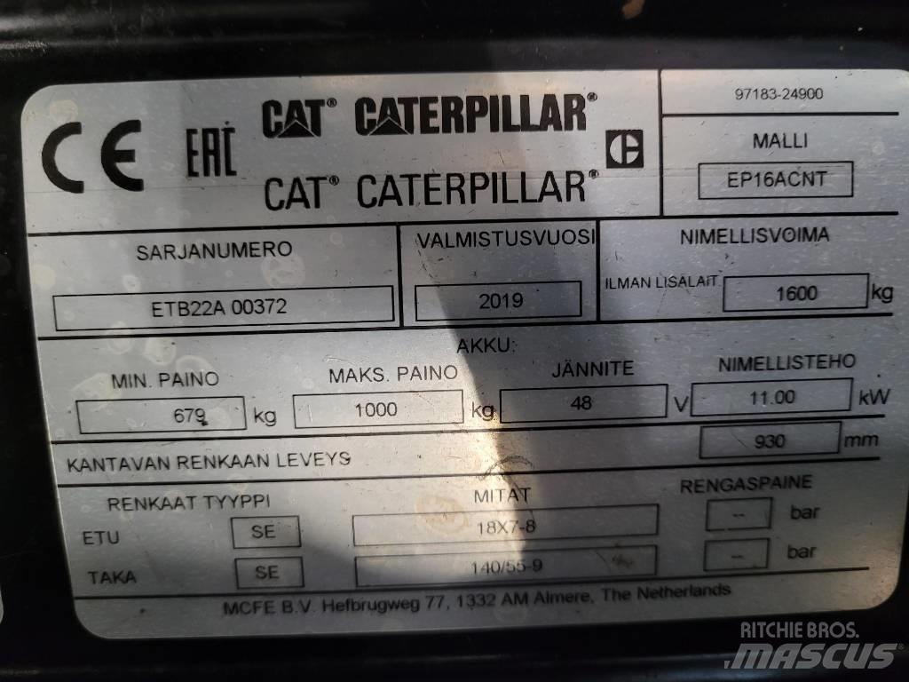 CAT EP16ACNT " OULU " Электропогрузчики