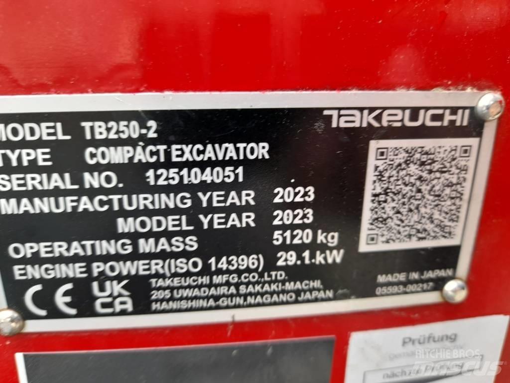 Takeuchi TB 250-2 Мини-экскаваторы