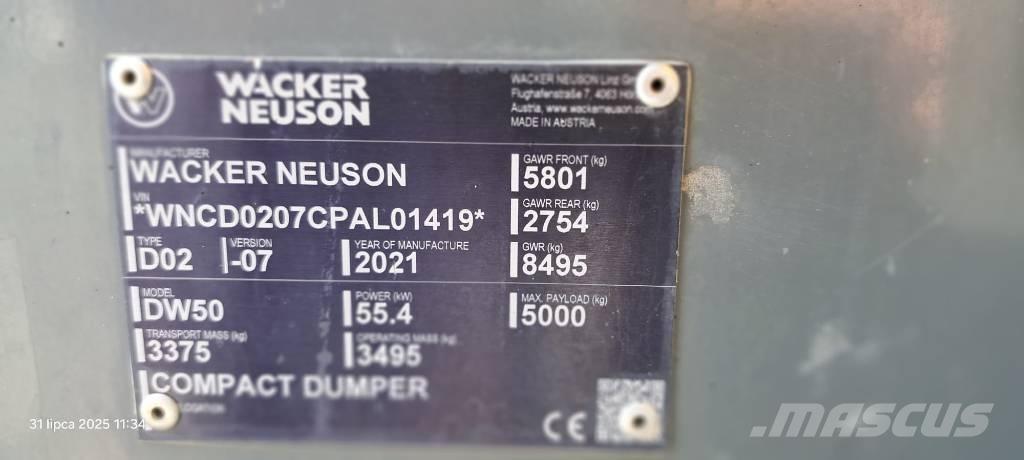 Wacker Neuson DW 50 Мини-самосвалы