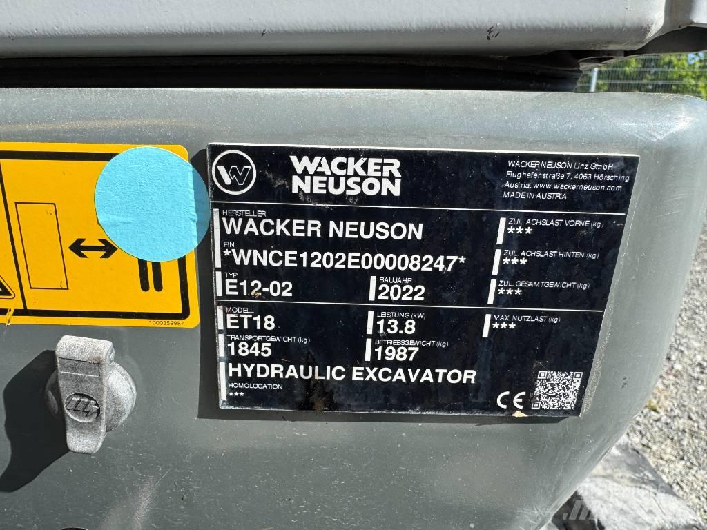 Wacker Neuson ET18 Гусеничные экскаваторы