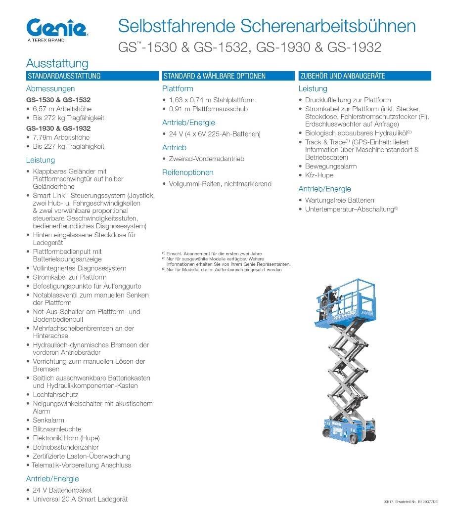 Genie GS1932e Ножничные подъемники