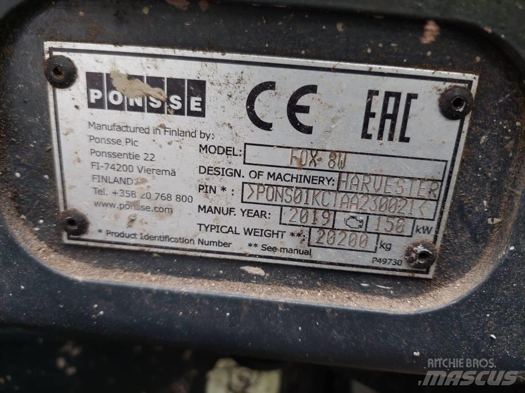 Ponsse FOX 8W Харвестеры
