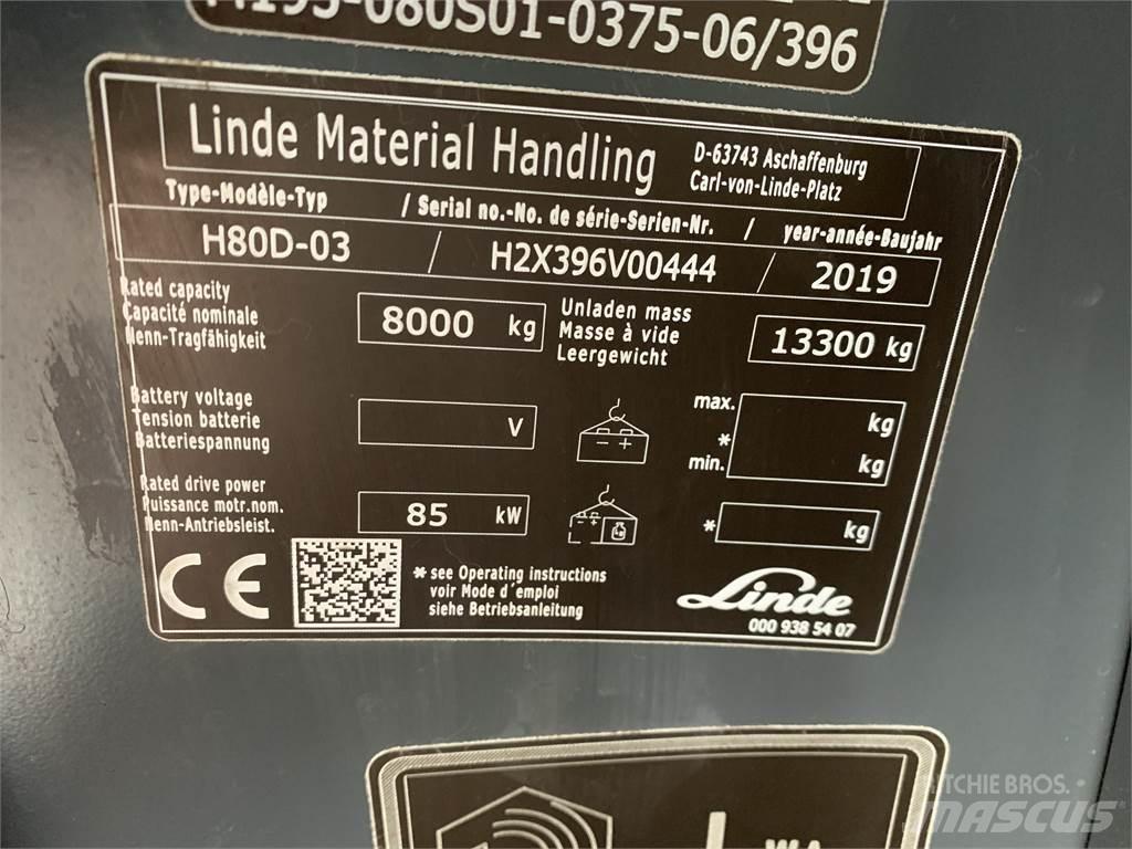 Linde H80D Дизельные погрузчики