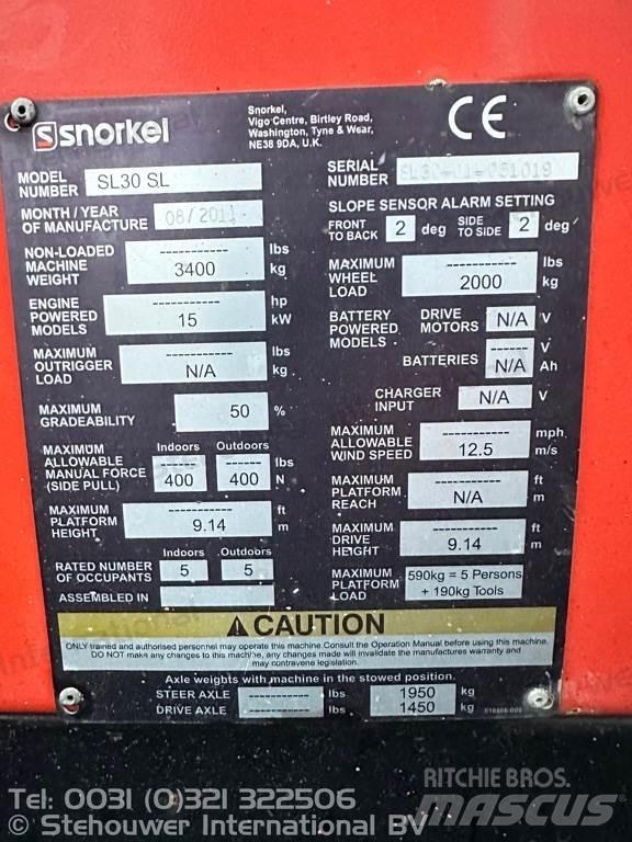 Snorkel SL30 SL Ножничные подъемники