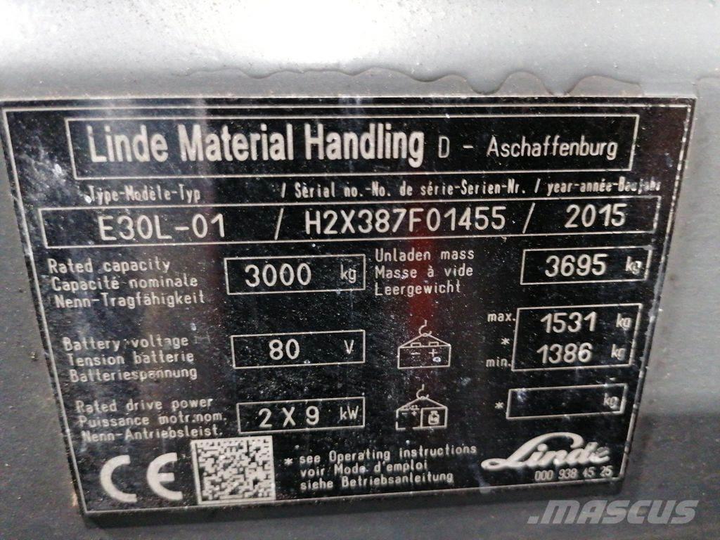 Linde E30L-01 Электропогрузчики