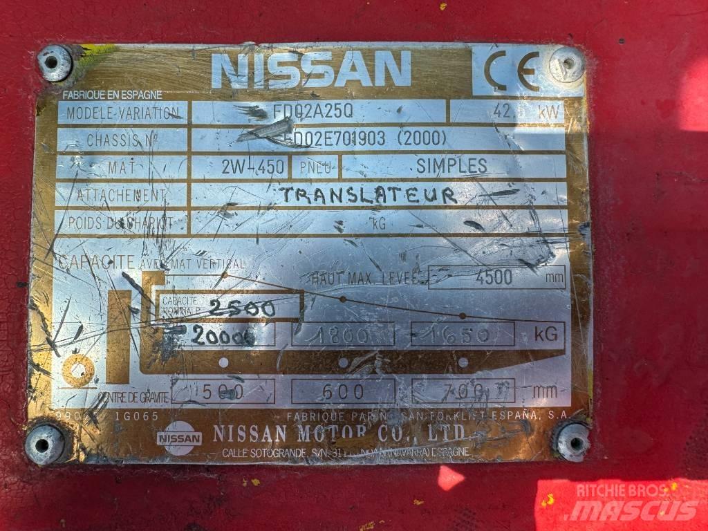 Nissan FD02A25Q Дизельные погрузчики