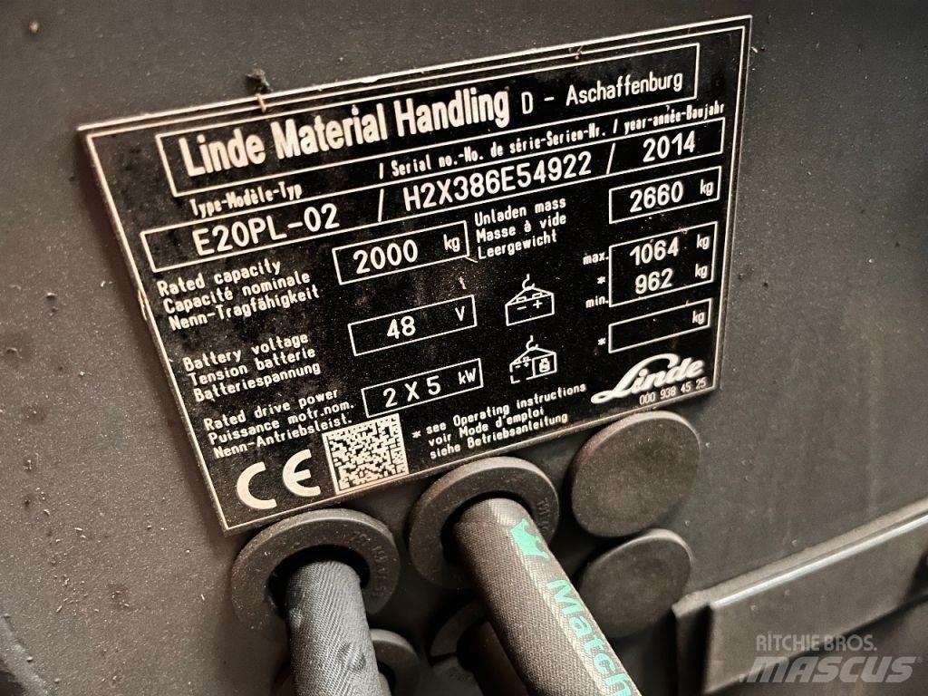 Linde E20PL-02 Электропогрузчики