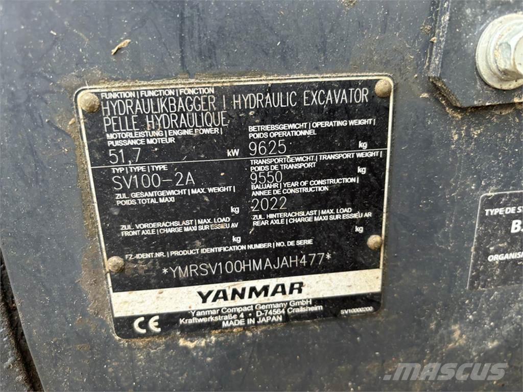 Yanmar SV100-2A Гусеничные экскаваторы
