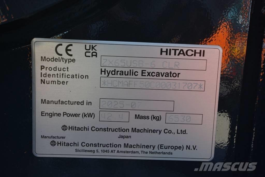 Hitachi ZX 65 USB-6 Мини-экскаваторы