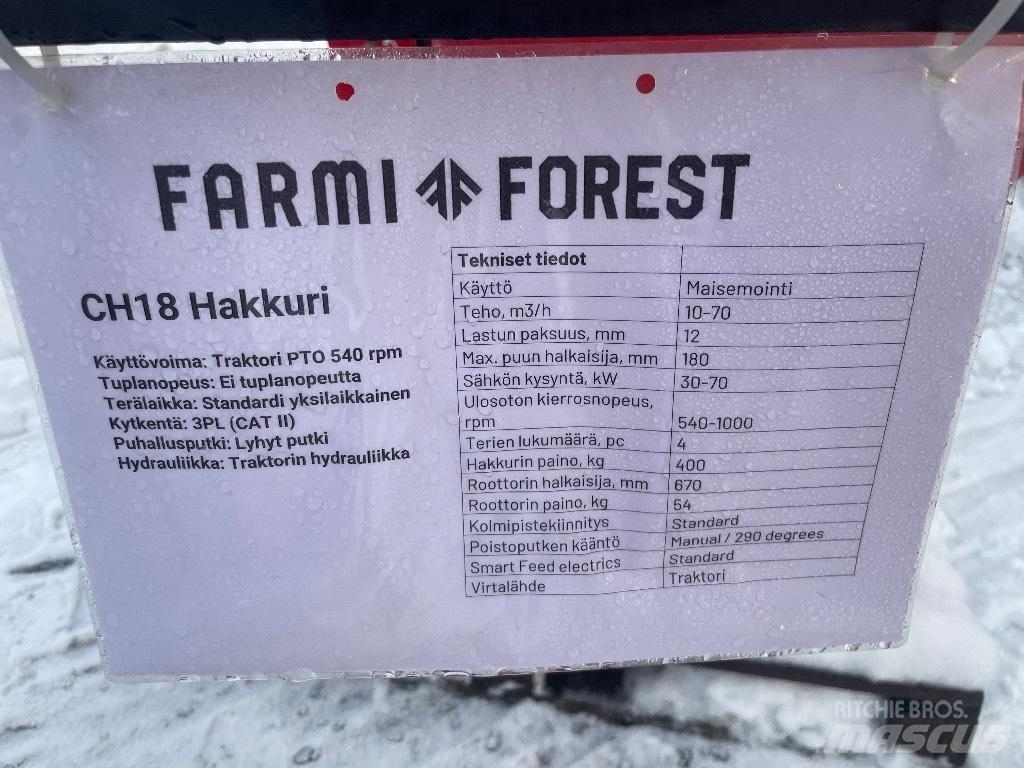 Farmi Forest CH18 Дробилки древесины