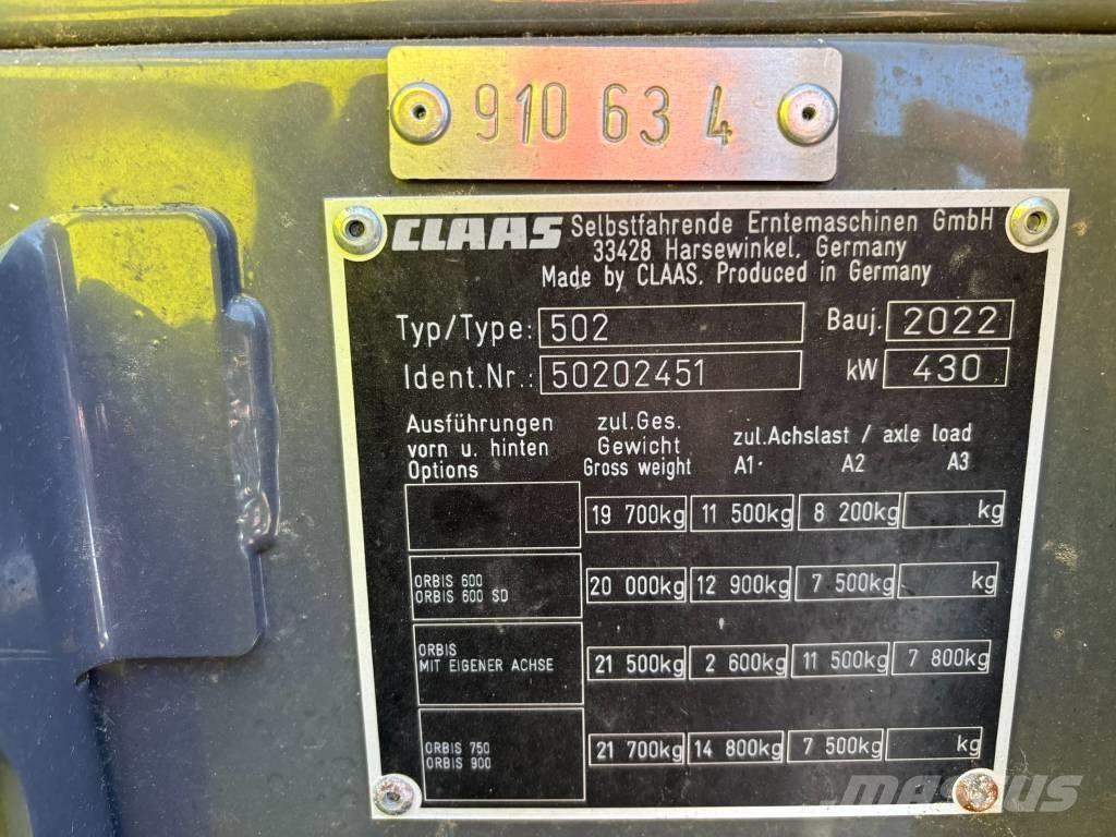 CLAAS Jaguar 950 4WD Самоходные кормоуборочные комбайны