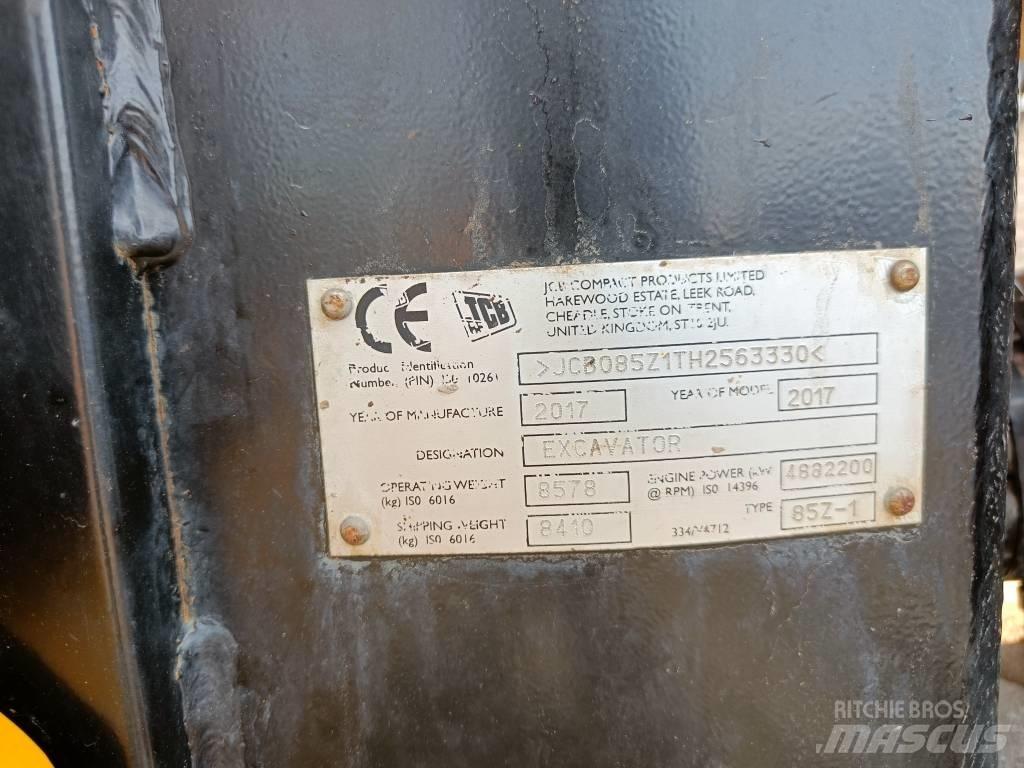 JCB 85Z-1 ECO Малые экскаваторы 7т-12т