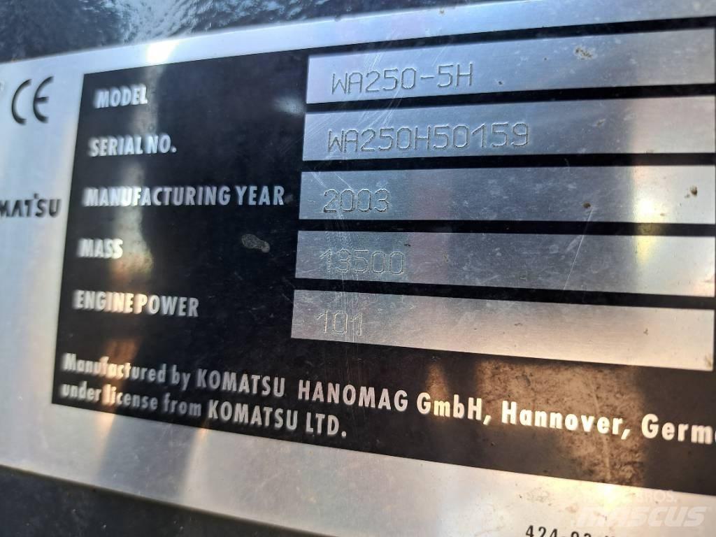 Komatsu WA 250-5H Фронтальные погрузчики