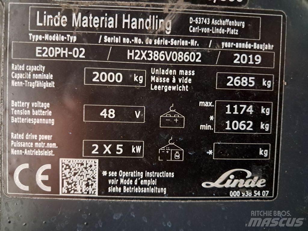 Linde E20PH-02 Электропогрузчики
