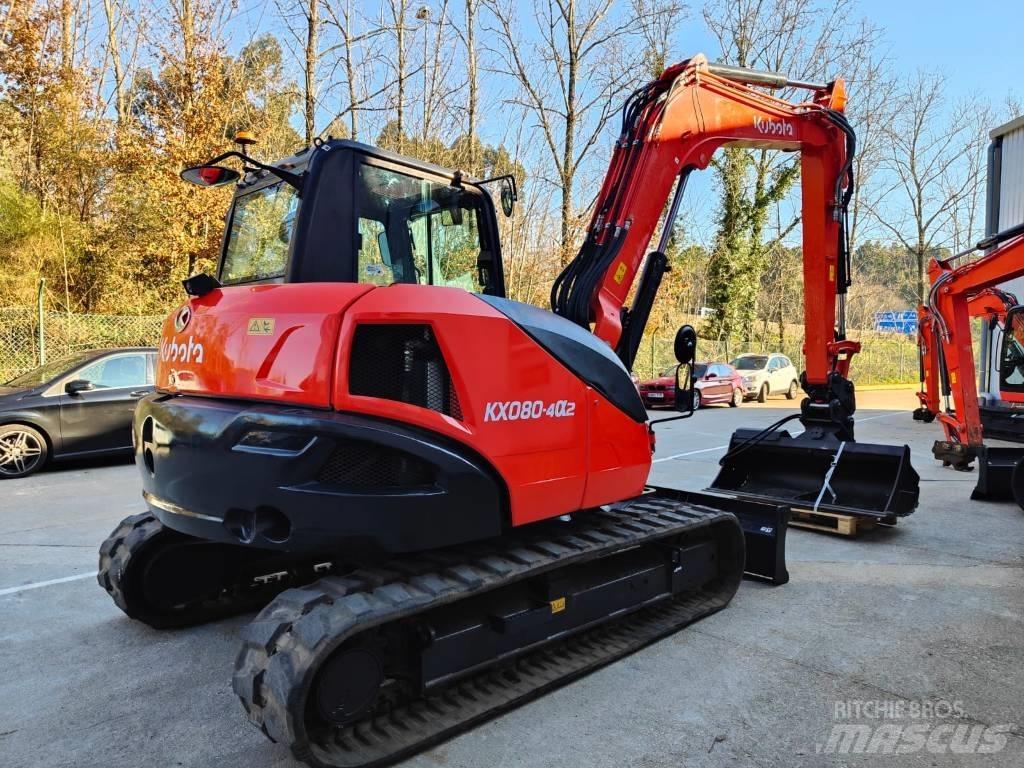 Kubota KX080-4a2 Малые экскаваторы 7т-12т
