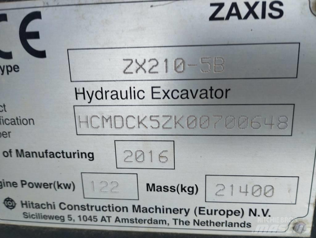 Hitachi ZX 210-5B Гусеничные экскаваторы