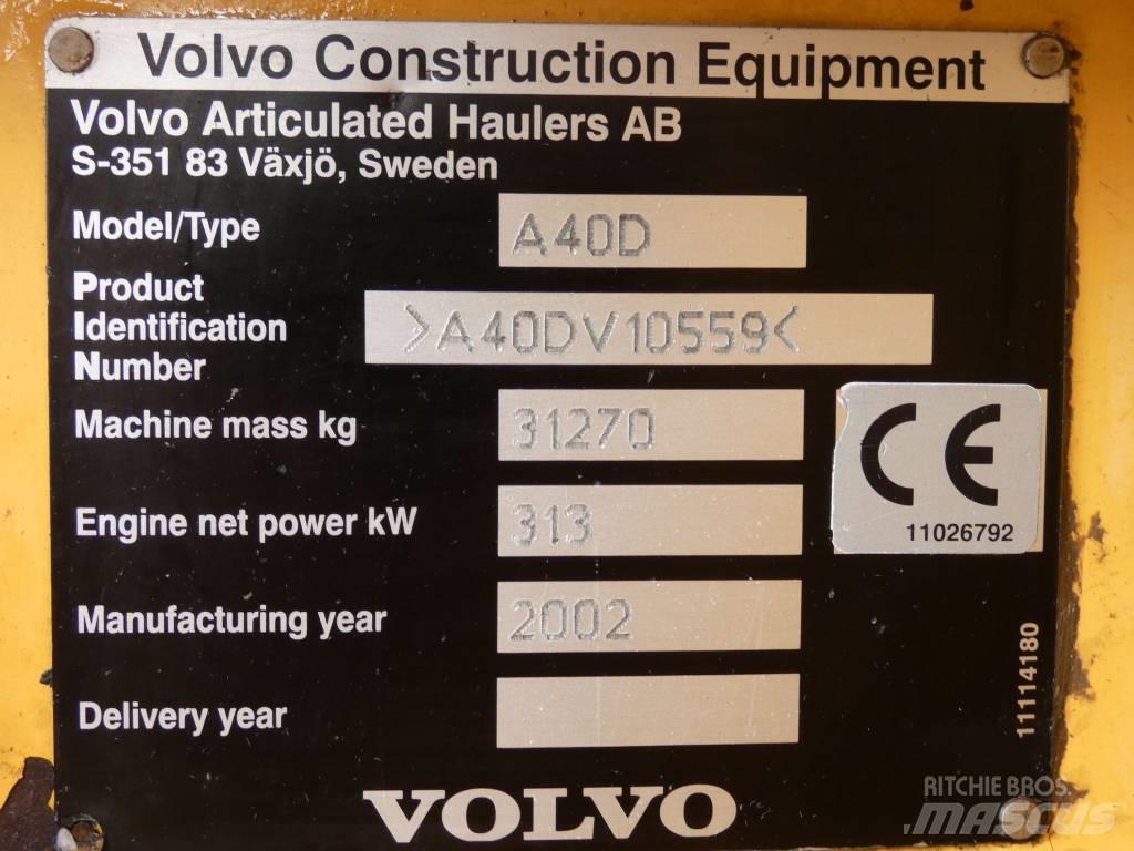 Volvo A 40 D Шарнирно-сочленённые самосвалы