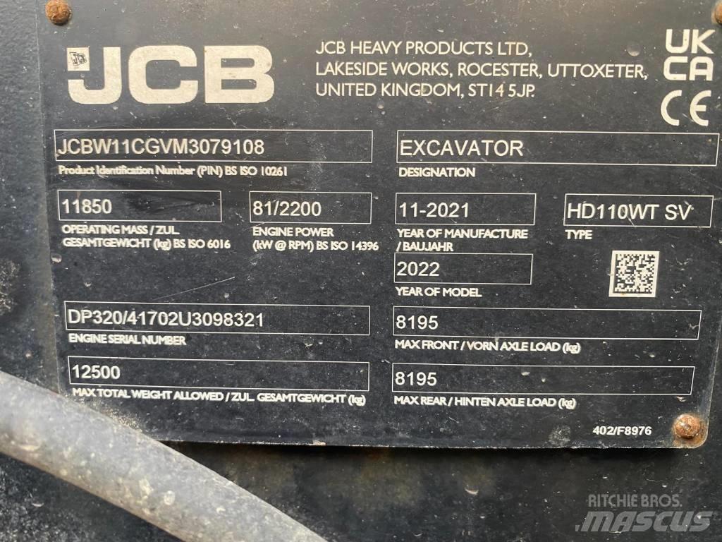 JCB 110 W Колёсные экскаваторы