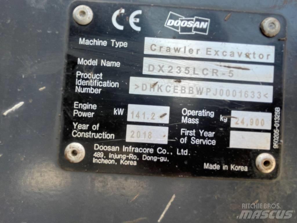 Doosan DX 235 LCR-5 Гусеничные экскаваторы