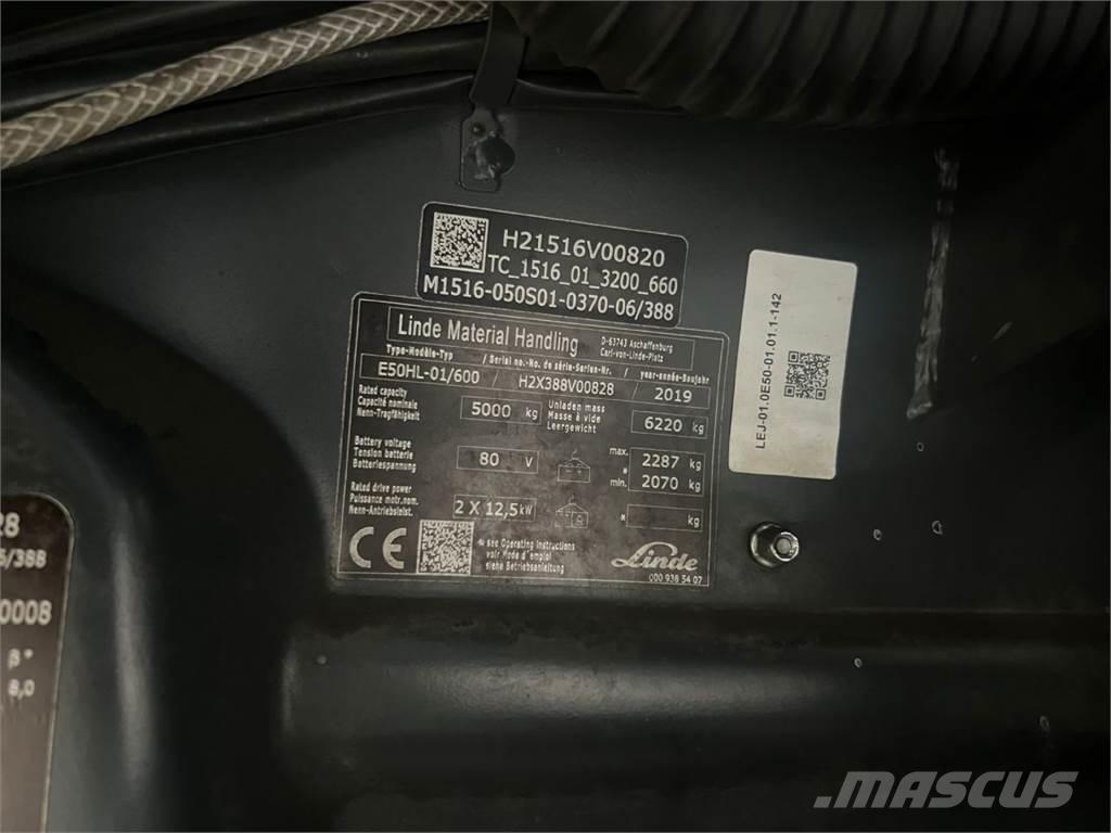 Linde E50HL-01 / 600 Электропогрузчики